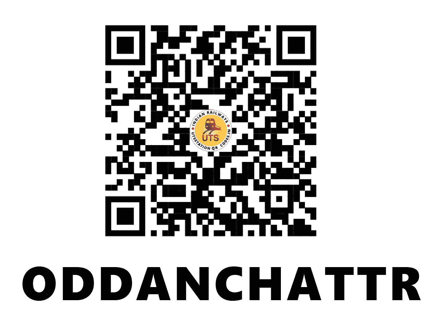 UTS QR Code for ODDANCHATTRAM - ODC (SR - TAMIL NADU)